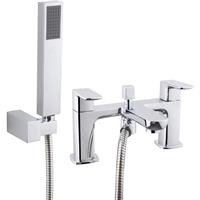 Ebb and Flo Ebb + Flo Heacham Taps Bath Shower Mixer in Chrome Rubber/Steel