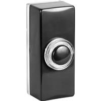 Byron Wired Bell Push Illuminated in Black