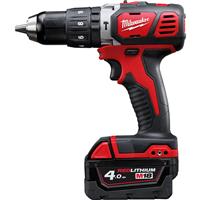 Milwaukee M18 BPD-402C Heavy Duty Combi Kit 2 x 4.0Ah in Red Steel