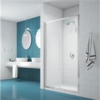 Merlyn NIX Sliding Shower Enclosure Door 1700mm in Chrome Toughened Safety Glass