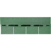 Unbranded Shingles Square Green 1000 x 340mm PK16 2.38m2 Bitumen