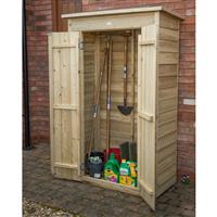 Forest Garden Pressure Treated Tall Garden Store Pent Overlap 178 x 108 x 55cm in Natural Timber