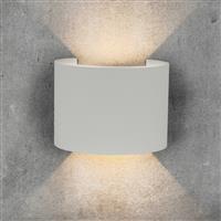 V-TAC 5W LED IP65 Wall Light 700lm 4000K in White Aluminium