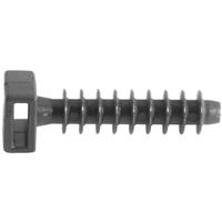 Unbranded Masonry Knock in Mounts 9.0mm (100 Pack) in Black