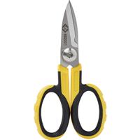 CK C. K Electricians Scissors in Yellow Steel