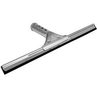 Bulldozer Stainless Steel Window Squeegee 14" in Silver Rubber/Steel