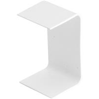 Talon Pipe Cover Straight Connector 15mm in White Plastic