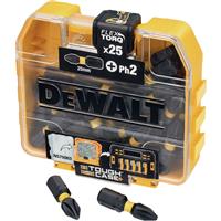 DeWalt Impact Torsion Screwdriver Bit PH2 x 25mm (25 Pack) in Black
