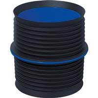 Fernco ICON Internal Pushfit Coupling 148-153mm DN150 in Black ABS