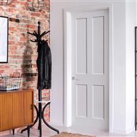 JB Kind Rushmore Fire Door Primed FD30 44 x 1981 x 686mm in White Mdf