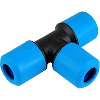 JG Speedfit MDPE Equal Tee 25mm in Blue