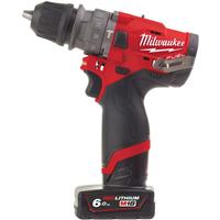 Milwaukee M12 FUEL Drill 6in1 Kit 2 x 6.0Ah in Red Steel