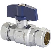 Pegler Yorkshire Pegler PB300T Tee Ball Valve 15mm in Blue Brass