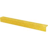 Blue Diamond Anti Slip Stair Nosing 55 x 55mm x 3m in Yellow GRP Fibreglass