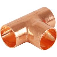 Made4Trade End Feed Equal Tee 22mm (10 Pack) in Copper