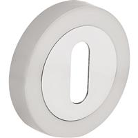 Lock Escutcheon Dual Tone Nickel in Silver