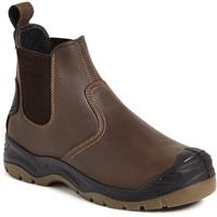 Apache Men's AP715SM Safety Dealer Boots in Brown