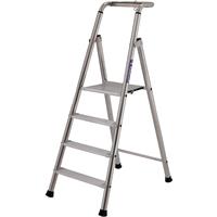 TB Davies Probat Industrial Platform Step Ladder 4 Tread Aluminium