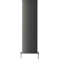 Towelrads Ascot Single Panel Designer Radiator 1800 x 510mm 3354Btu in Anthracite Aluminium