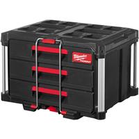 Milwaukee PACKOUT 3 Drawers in Black Plastic