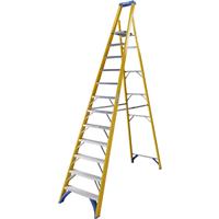 Werner Fibreglass Platform Stepladder 12 Tread Steel