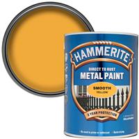 Hammerite Metal Paint Smooth 5L in Yellow