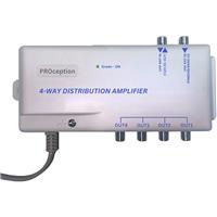 PROception TV Distribution Amplifier Triple Filtered 8dB FM/DAB/UHF 4-Way