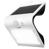 Luceco SOLAR Guardian 1.5W PIR Wall Light IP65 220lm in White Polycarbonate