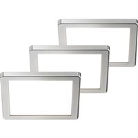 Sensio Plaza Square Slim 24V LED Cabinet Light 3.6W 320lm + Driver (3 Pk) in Chrome