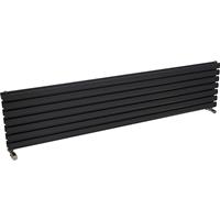 Ximax Bristol Double Horizontal Designer Radiator 410 x 1800mm 4573Btu in Anthracite Steel