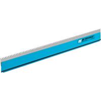 OX Speedskim Stainless Steel Notched Rendering Blade Only 900mm in Blue Metal