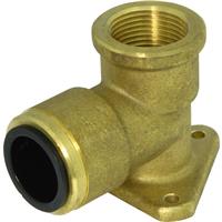 JG Speedfit Compressed Air Wingback Elbow 22mm x 3/4 BSP in Gold