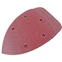 Toolpak Detail Sanding Sheets 140mm 80 Grit (10 Pack) Aluminium