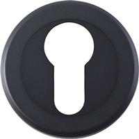 Serozzetta Escutcheon - Euro Profile Matt in Black