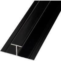Mermaid Laminate Shower Wall Panel Trims H Joint in Black