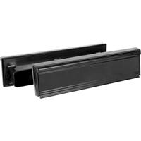 Stormguard Sleeved Letter Plate in Black UPVC