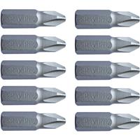 Toolpak Standard Screwdriver Bits PH 2 x 25mm (10 Pack) Steel