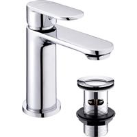Deva Hudson Taps Basin Mixer in Chrome Brass
