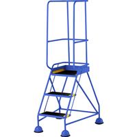 TB Davies Blue Mobile Step Plus 3 Tread Rubber/Steel