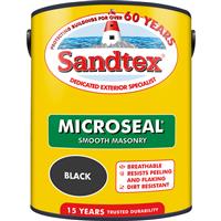 Sandtex Ultra Smooth Masonry Paint 5L in Black
