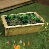 Rowlinson Raised Bed/Sandpit 24cm (h) x 120cm (w) x 120cm (d)
