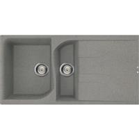 Reginox Ego Reversible Composite Kitchen Sink & Drainer 1.5 Bowl in Titanium Granite Composite