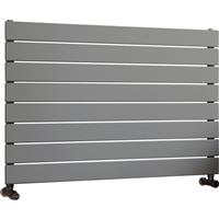 Ximax Oxford Single Horizontal Designer Radiator 595 x 900mm 2949Btu in Silver Steel