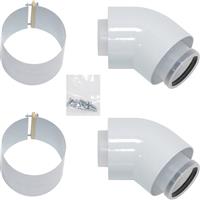 Vaillant ecoMAX/TEC Elbow 45deg (2 Pack) in White
