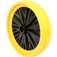 Walsall Wheelbarrow Company Universal Puncture Proof Wheelbarrow Wheel 350mm in Yellow Plastic