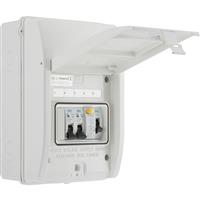 BG Metal Garage Consumer Unit IP65 2 Way