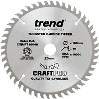 Trend Craft Plunge Saw Blade 160 x 48T x 20mm CSB/PT16048