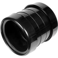 Aquaflow Coupling 110mm Double Socket in Black Rubber