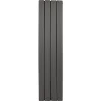 Towelrads Berkshire Double Panel Designer Radiator 1800 x 407mm 3432Btu in Anthracite Aluminium