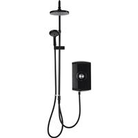 Triton Showers Triton Amore DuElec Electric Shower Gloss Black 9.5kW Rubber